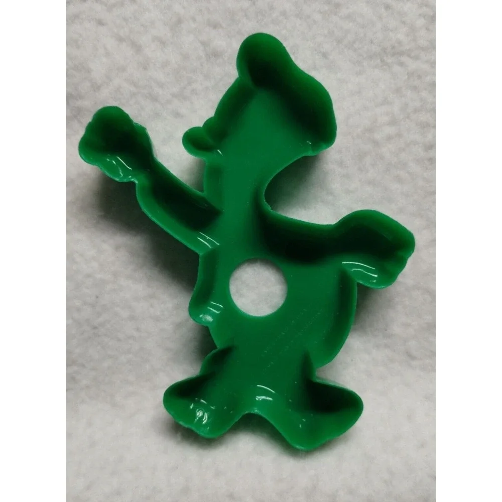 Disney Mickey Mouse‎ & Donald Duck Plastic Cookie Cutters Vintage Yellow Green